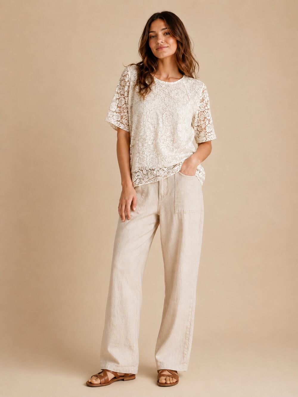 Floral Lace Top Cottagecore M Lightweight Romantic Medium Boho